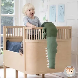 【Kori Deer 可莉鹿】鱷魚動物多用途嬰兒防撞圍欄-2色(安撫枕抱枕沙發枕創意兒童嬰兒房裝飾玩具玩偶)