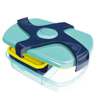 【法國Maped】輕鬆開兒童子母餐盒1.78L-聰明藍