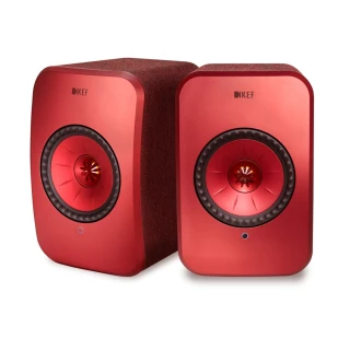 英國 KEF LSX Hi-Fi 無線 WIFI 藍芽喇叭 紅色 內建擴大機(★還原音樂空間感 層次感 臨場感★)