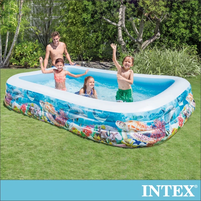 INTEX 海底世界長方型特大游泳池305x183x56cm(1020L_58485)