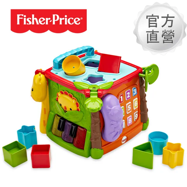 【Fisher-Price 費雪】可愛動物積木盒