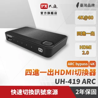 UH-419ARC HDMI 4進1出 切換分配器 4K Ultra HD