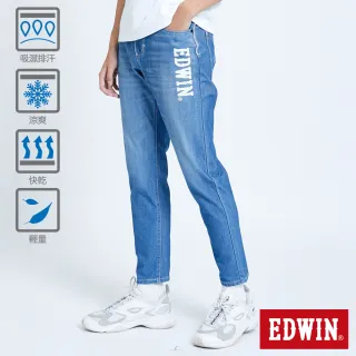 【EDWIN】JERSEYS EJ6 PK透氣錐形迦績褲-男款(拔洗藍)