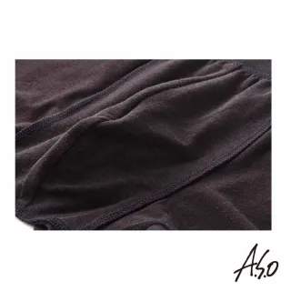 【A.S.O 阿瘦集團】負離子男性內褲五片式剪裁四角褲(黑色)