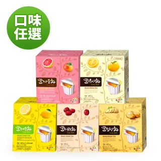 【韓味不二-即期品】韓國 蜂蜜茶球30gx15入/盒(柚子/紅棗/薑母/檸檬/葡萄柚)