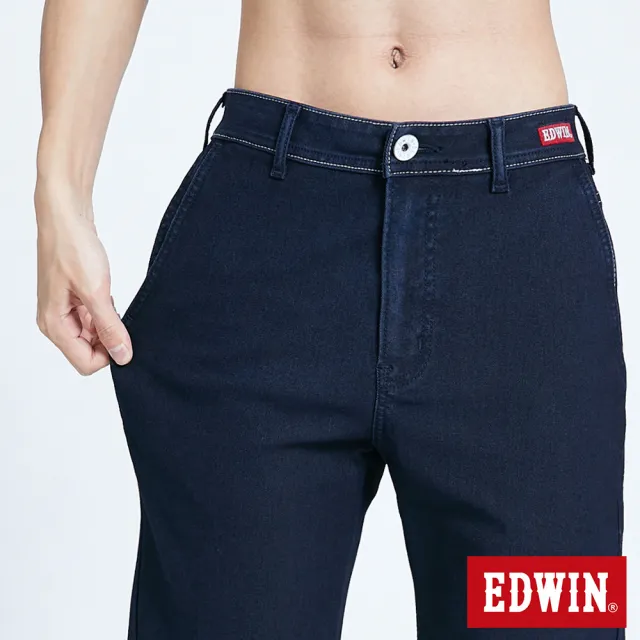 【EDWIN】JERSEYS 紅標透氣EJ2迦績短褲-男款(原藍色)