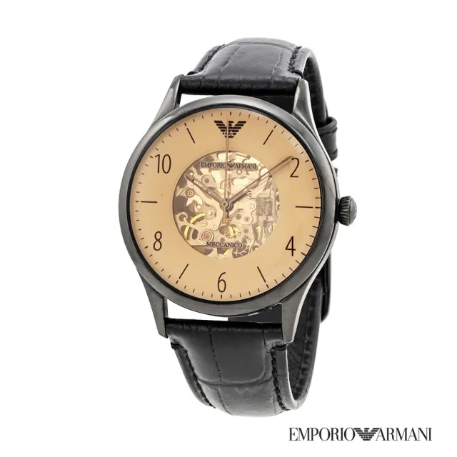 EMPORIO ARMANI】貝達系列鏤空時尚精品機械腕錶(AR1923) - momo購物網