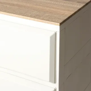 【HOLA】木紋抽屜收納櫃 寬55cm 五層