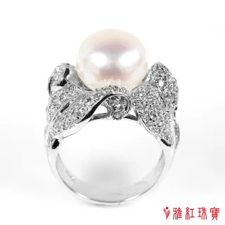【寶石方塊】天然珍珠戒指-初發芙蓉-925銀飾