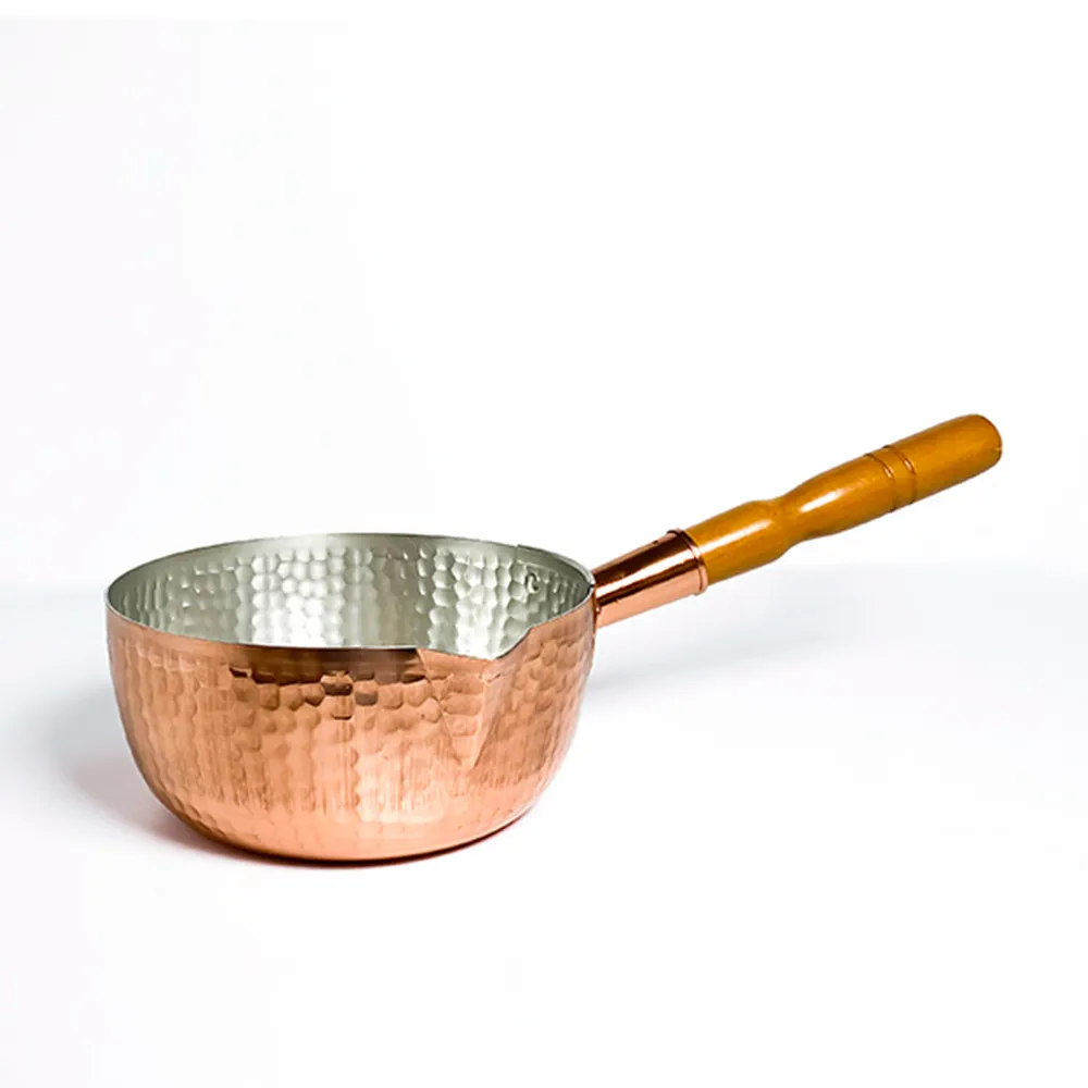 銅製 片手鍋 21cm 鎚目 ゆきひら鍋 銅鍋 - 調理器具