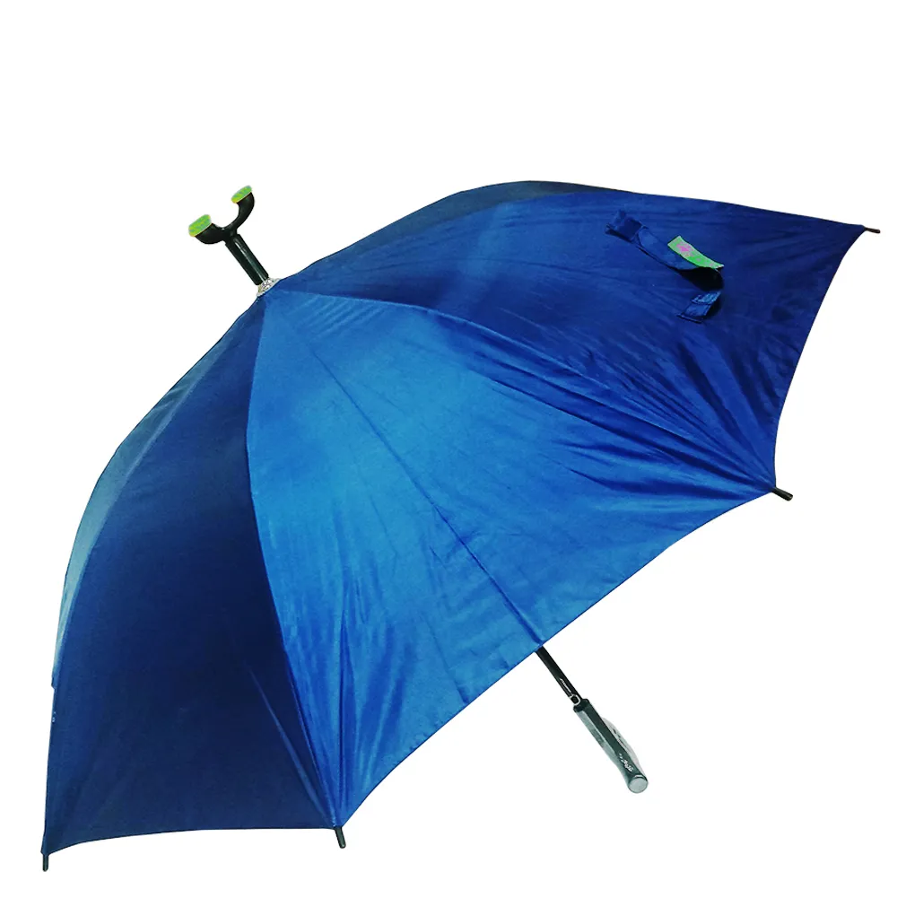【金德恩】360度三點大腳座防滑拐杖雨傘(多色可選/台灣專利款/登山/自動傘)