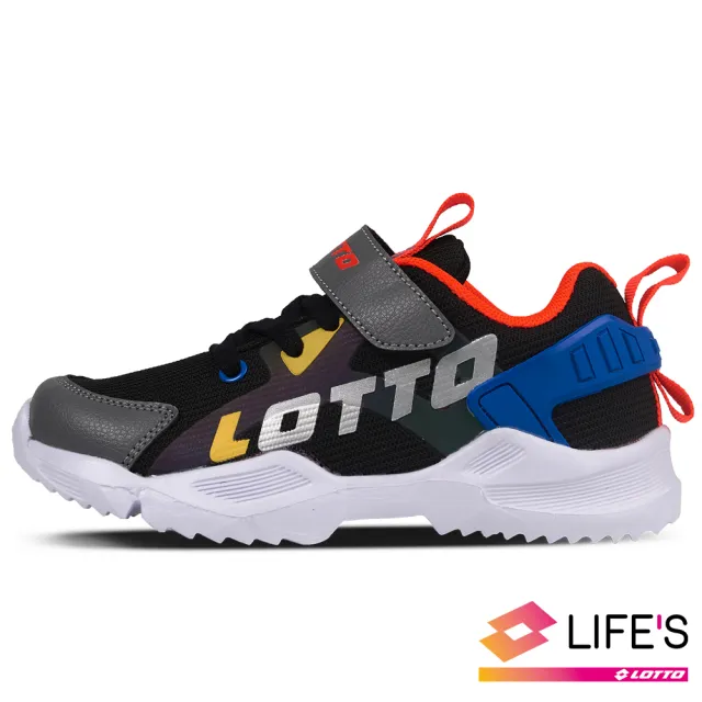 【LOTTO】運動鞋 兒童鞋  EASY RIDE 輕量跑鞋(黑藍-LT0AKR1796)