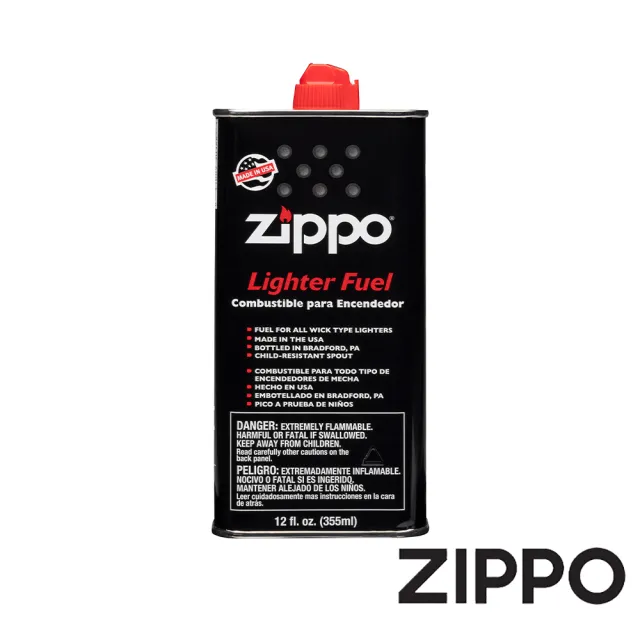 【Zippo】原廠打火機專用油 355ml(Zippo 原廠打火機專用油)