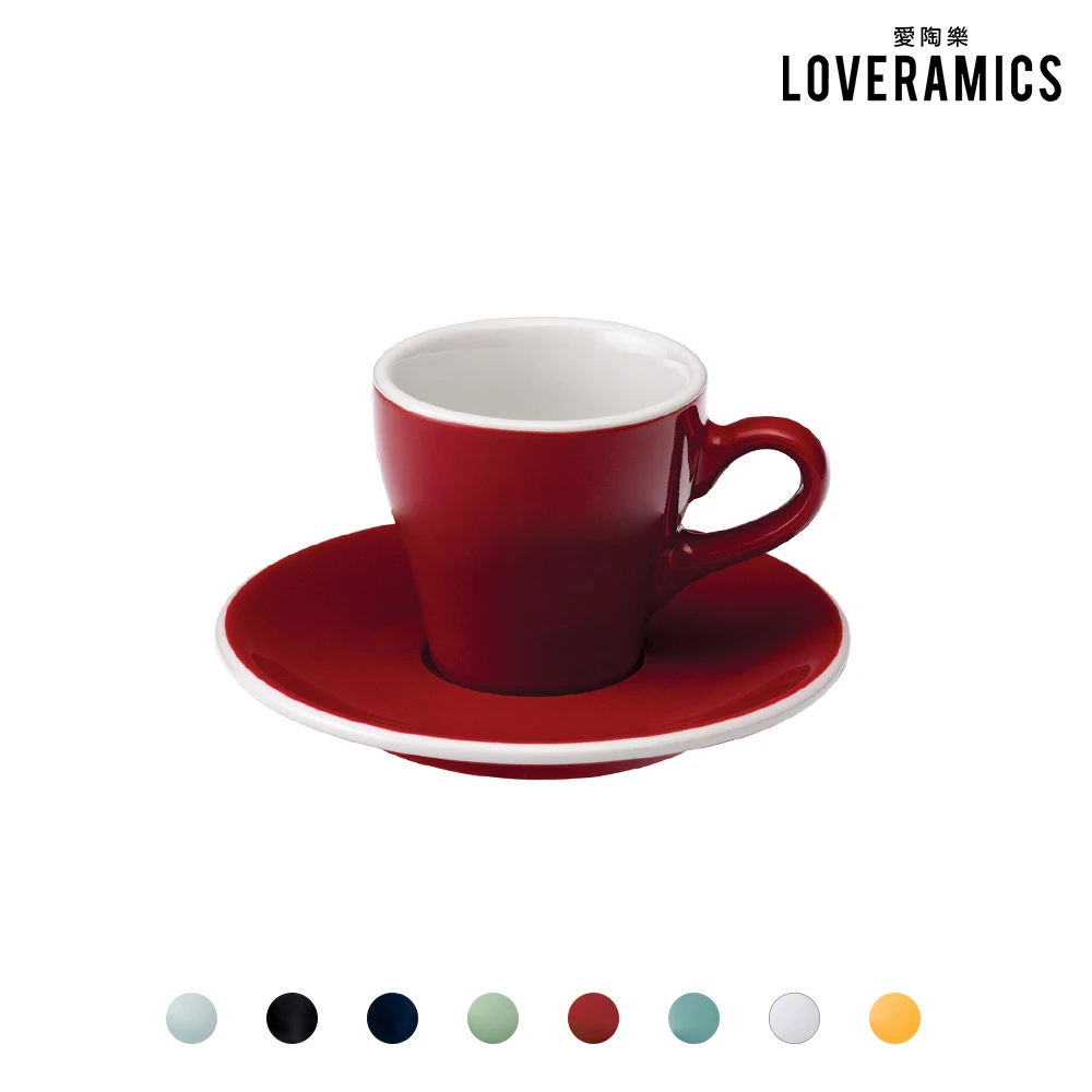 鬱金香系列 – 濃縮咖啡杯盤組80ml(多色可選)