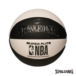 【SPALDING】斯伯丁 NBA SUPER FLITE系列-黑/白 合成皮(7號)