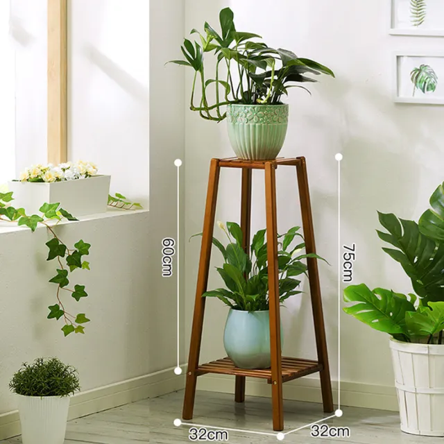 Happylife 塔型楠竹花架2層y 園藝架立式花架盆栽架多肉植物花草園藝用具展示架植栽架 Momo購物網 雙12優惠推薦 22年12月