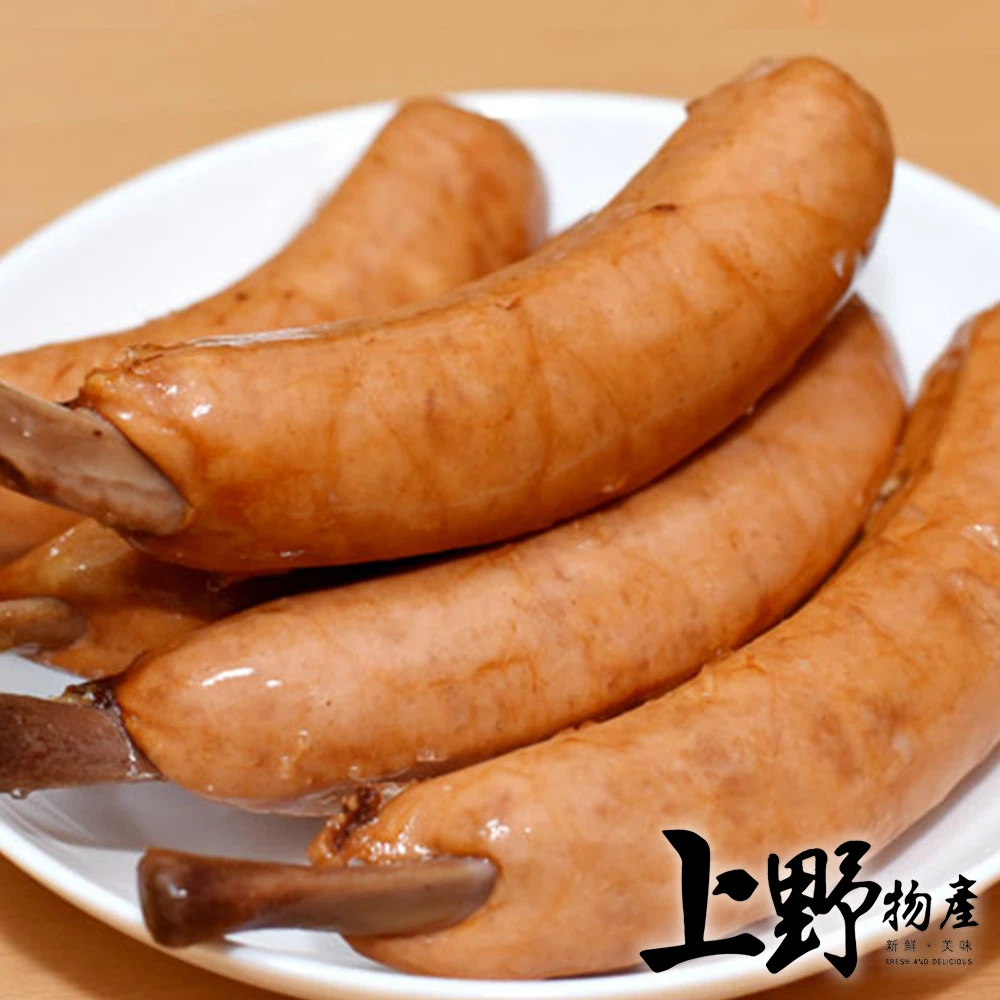 台灣豬 東京迪士尼必吃美味第一名 帶骨火腿熱狗腸X1包(750g±10%/10支/包)