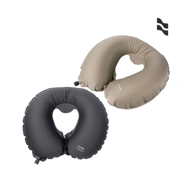 【LOJEL】新 Air Pillow 吹氣頸枕 兩色(旅行頸枕 U型枕 飛機枕)