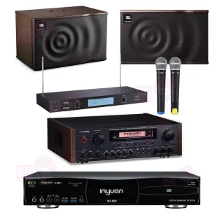【音圓】點歌機4TB+擴大機+無線麥克風+喇叭(S-2001 N2-550+AK-9980A+TR-9688+JBL MK08)