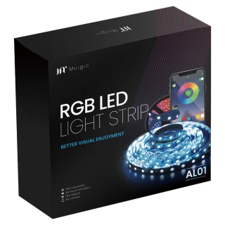 (二入組)【Muigic沐居】AL01 5米 RGB全彩可調防水LED智能燈條(APP控制/亮度顏色可調/智能家居)