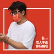 【GRANDE 格安德】醫用口罩50入 雙鋼印彩色口罩 台灣製造 MIT(平面成人口罩 番茄橘色)
