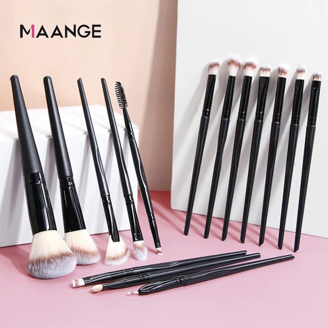 【MAANGE】專業化妝刷具套裝 彩妝化妝刷具15件組 美妝工具(美妝達人必備)