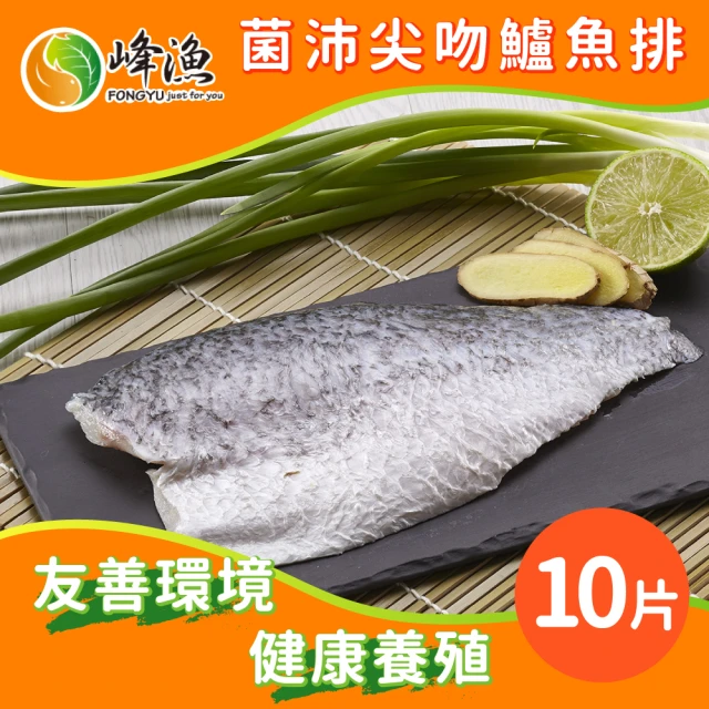 【峰漁安心水產】無毒 無刺 菌沛尖吻鱸魚排-10片組(250g±10%/片)