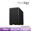 【搭WD 2TB x2】Synology 群暉科技 DS218play 網路儲存伺服器