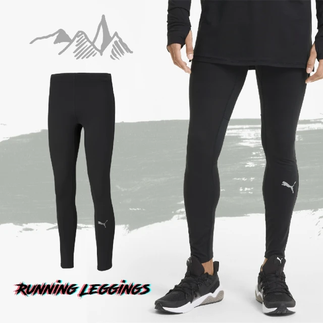 PUMA【PUMA】緊身褲 Favourite Long RunningLeggings 男款 黑 運動 路跑 長褲(52021801)