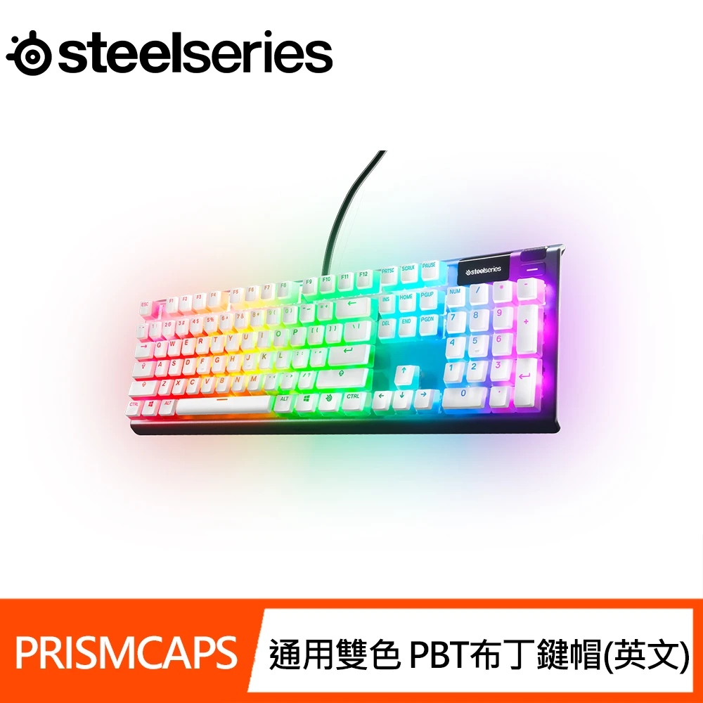 PRISMCAPS 通用雙色 PBT布丁鍵帽(英文)