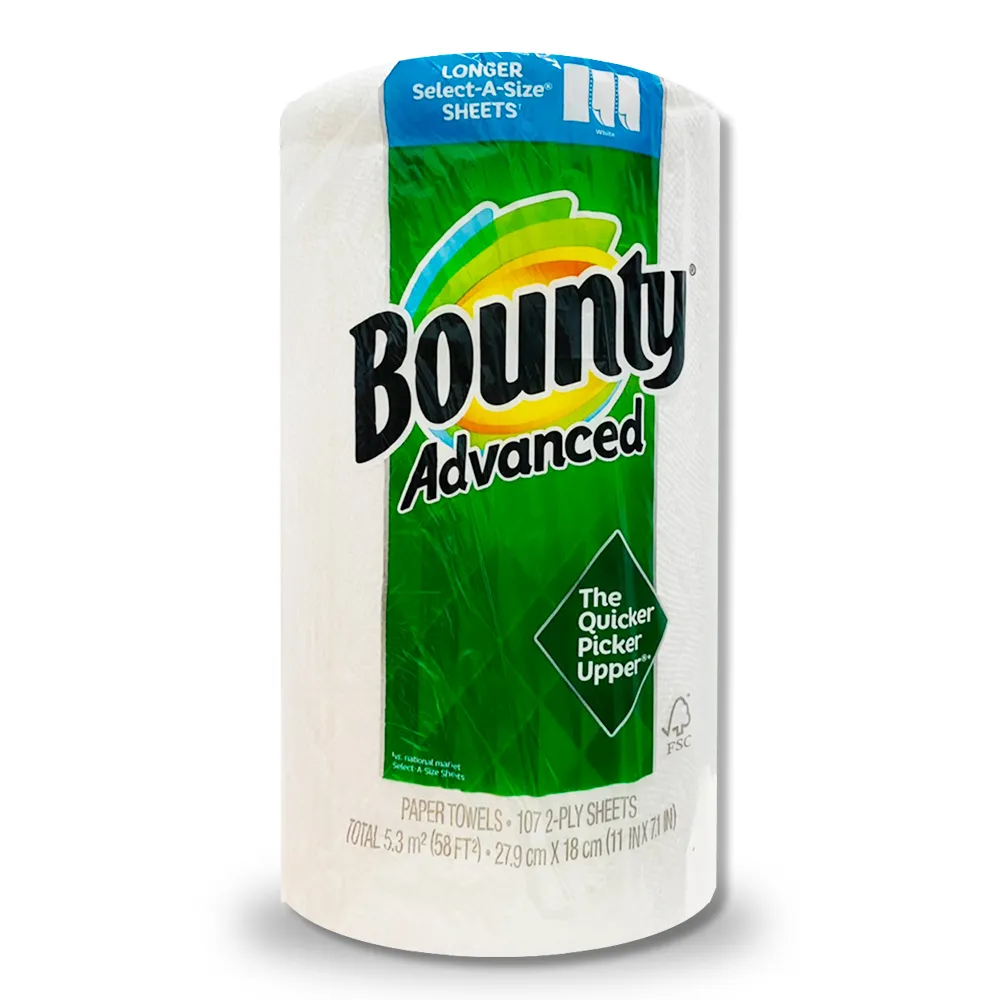 【Bounty】廚房紙巾-隨意撕(107張)