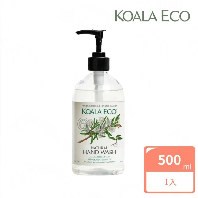 【澳洲科菈 KOALA ECO】護潤洗手露500ml｜沼澤茶樹＆薄荷(清潔/抗菌/護手/天然)