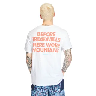 【Timberland】男款白色戶外Archive圖案短袖T恤(A2DV3100)