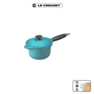 電木柄醬汁琺瑯鑄鐵鍋16cm(加勒比海藍)