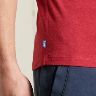 【Superdry】男裝 短袖T恤 有機棉素T OL VINTAGE EMB(深紅)