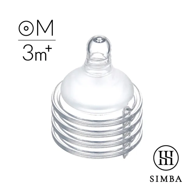 【Simba 小獅王辛巴】超柔防脹氣寬口圓孔奶嘴-4入(SS/S/M/L)