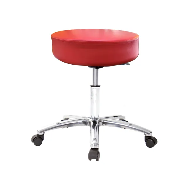 【GXG 吉加吉】圓凳款 工作椅 寬鋁腳+防刮輪(TW-T01 LU1X)