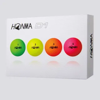 【HONMA 本間高爾夫】GOLF BALL NEW D1 兩層球 高爾夫球 BT1801(合規高反發內核心 強勁打擊 完美飛行)