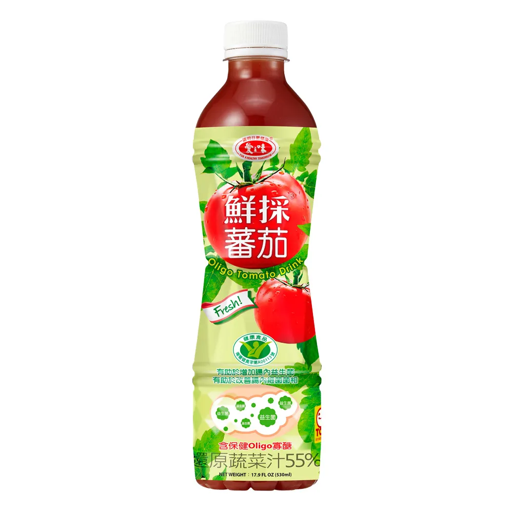 【愛之味】鮮採蕃茄汁Oligo腸道保健530mlx24入/箱