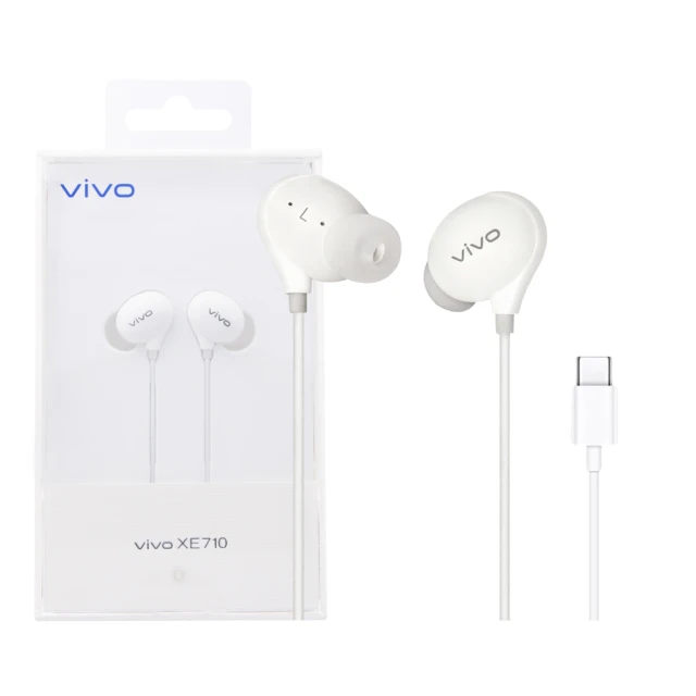 【vivo】原廠 XE710 HiFi音質入耳式 Type-C線控耳機(盒裝)