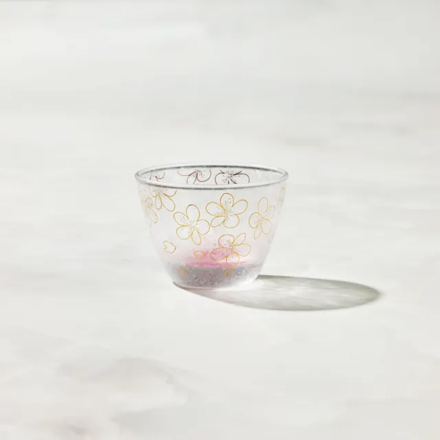 有種創意食器】日本富硝子- 私藏霧面小酌杯- 渲染紅櫻(90ml) - momo購物網