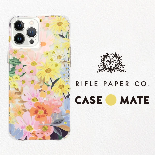 【CASE-MATE】iPhone 13 Pro Max 6.7吋 Rifle Paper Co. x CM 限量聯名款 抗菌防摔殼(瑪格麗特)