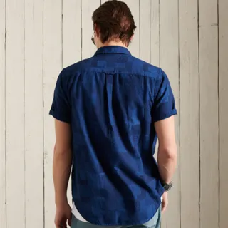 【Superdry】男裝 短袖襯衫 WORKWEAR(深藍)