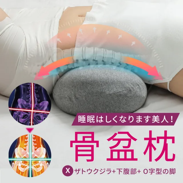 【Saikoyen】Yukoshi磁石體態骨盆瑜珈枕1入(瑜珈枕 靠腰墊 護腰墊 靠墊 靠枕 抱枕)