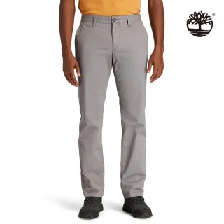 【Timberland】男款岩灰色Squam Lake有機棉直筒彈力褲(A29PF033)