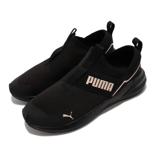 【PUMA】訓練鞋 Platinum Alt Neutral 女鞋 健身 柔軟 襪套式 包覆 抓地耐磨 黑 粉(195259-01)