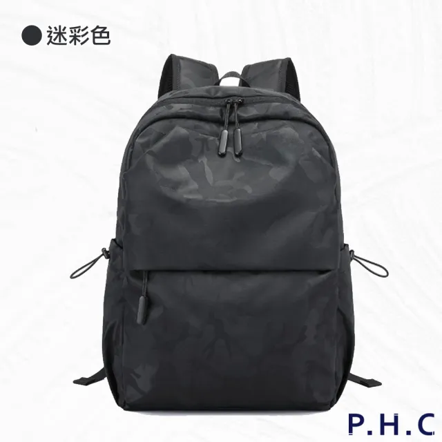 PHC】多功能防水牛津布雙肩後背包(現+預黑色/ 灰色/ 迷彩色) - momo購物網