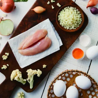 【大成】花米廚房 日式親子花椰米 5包組 大成食品(花椰菜米 減醣 生酮 低GI)