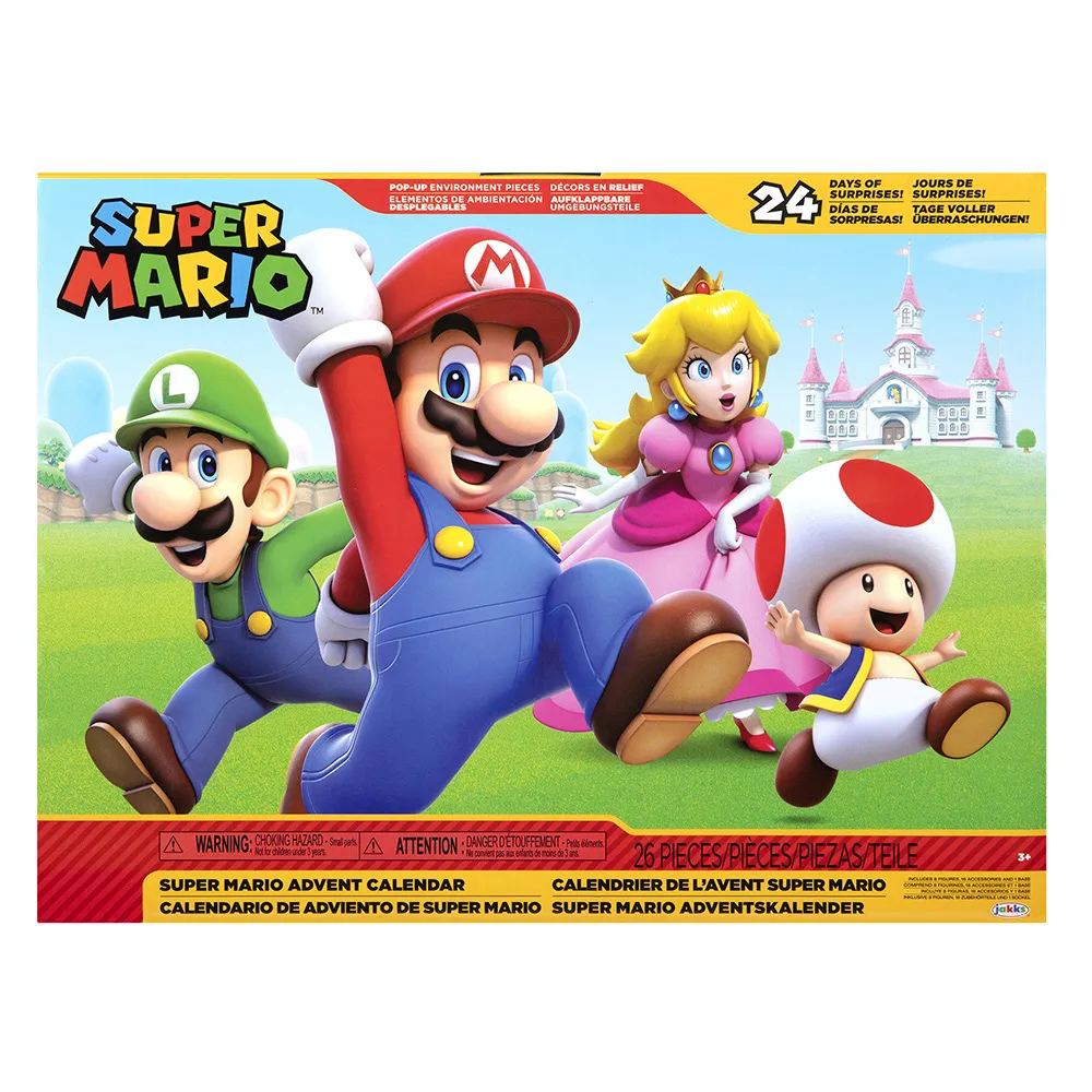 【Nintendo 任天堂】瑪利歐倒數日曆抽抽樂(降臨曆/戳戳樂/聖誕禮物)