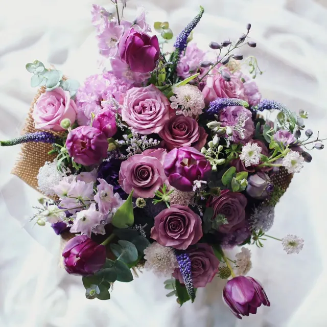 花意空間 紫霧花束 生日告白情人花禮 Momo購物網 好評推薦 23年1月